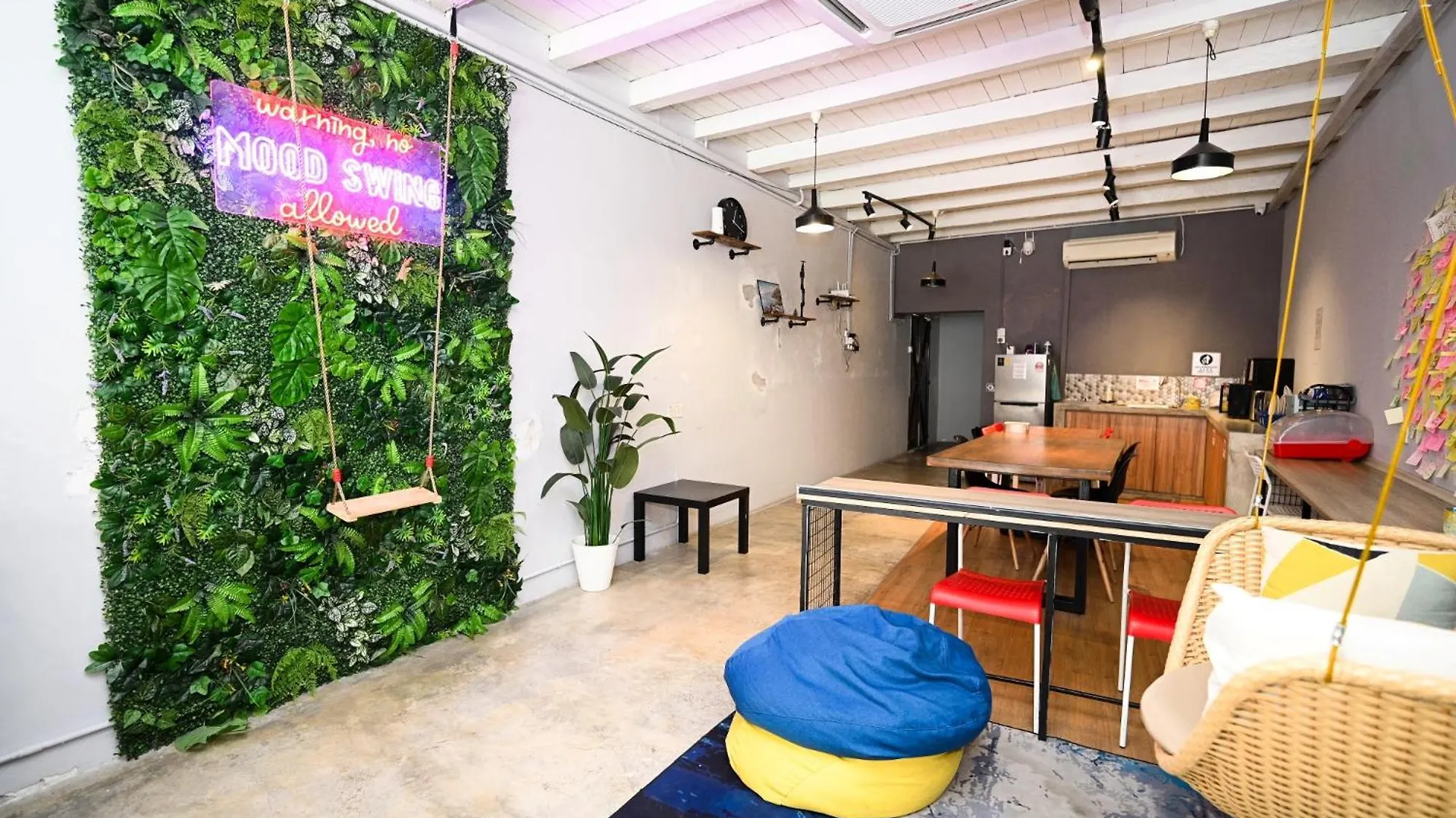 Swing & Pillows @ Beach Street George Town Hostel